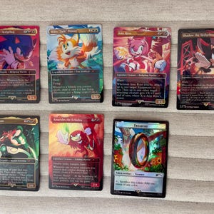 sonic the hedgehog mtg card sleeves PANINI Classic Trading Cards Blister Pack of 5 + 2 Limited Edition Cards : Toys & Games This two 6 Sonic Secret Lair cards