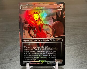 mtg aerith card Gainsborough (Borderless) (Surge Foil) return that card to the battlefield instead. Aerith Mtg Proxy - Etsy
