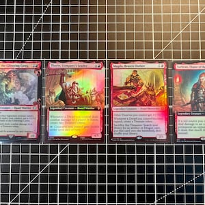 Holo Foil Proxy Card - Gimli, Thorin, Magda, Torbran Pack - Gloss Finish