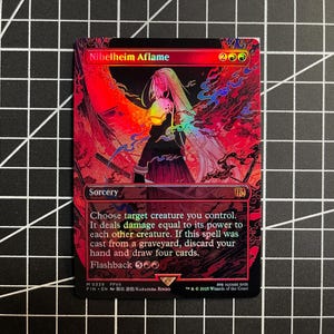 FF x MTG Holo Foil Proxy Card - Nibelheim Aflame Alt. Art - Holo Foil Proxy Card - Gloss Finish -