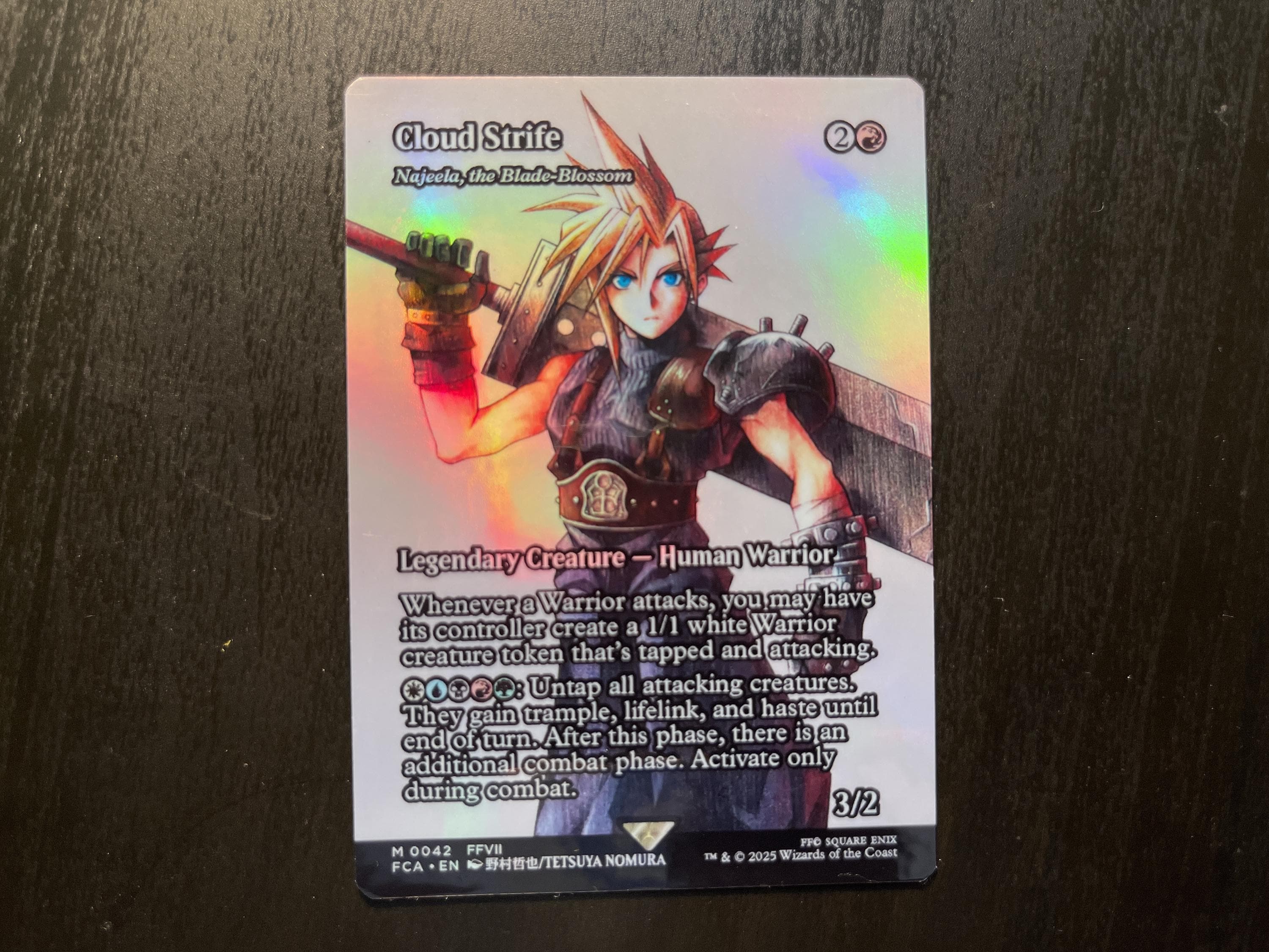 FF X MTG Holo Foil Proxy Card - Cloud Strife - Holo Foil Proxy