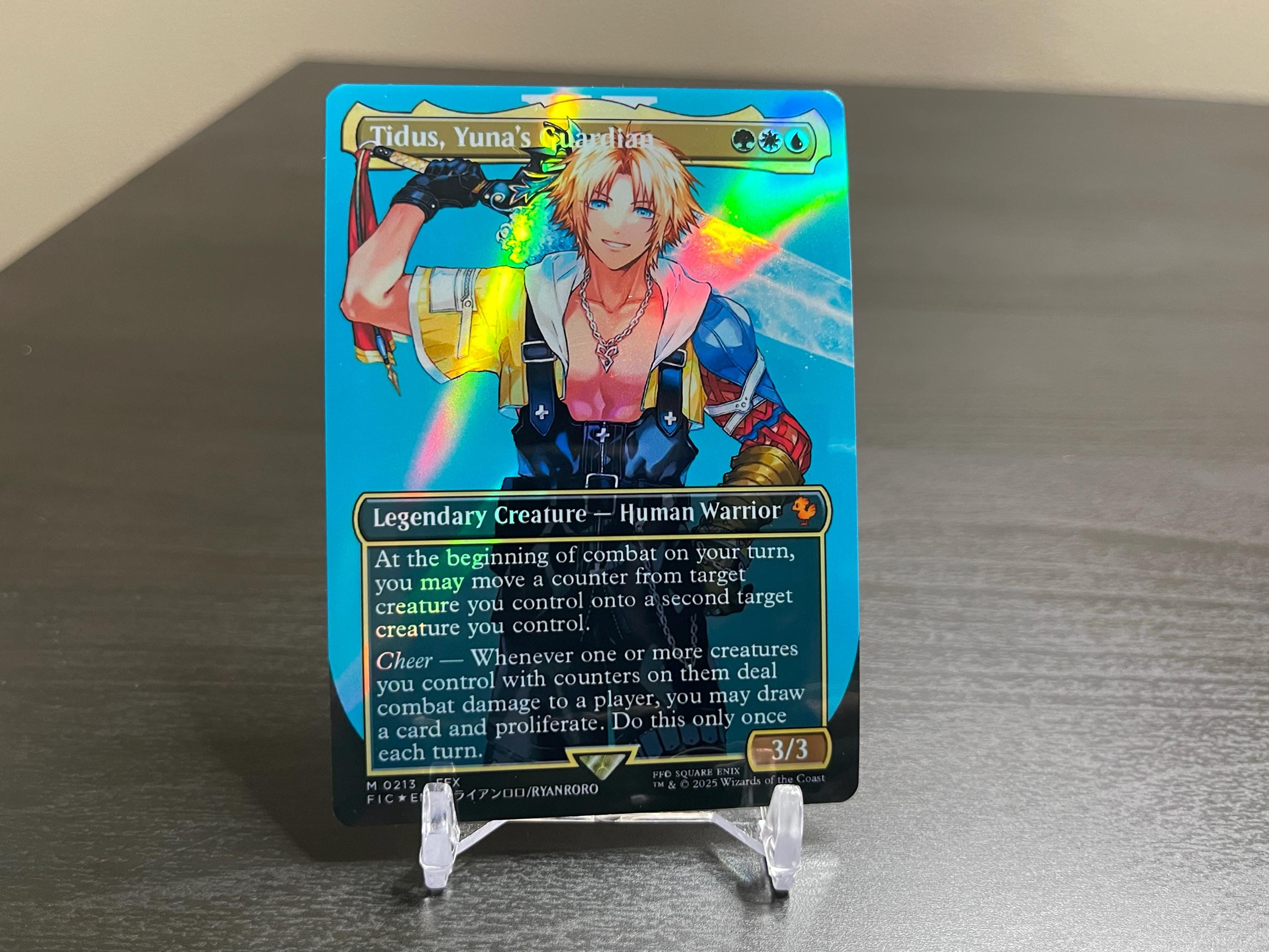 Tidus, Yuna's Guardian (MTG) 英語版　拡張foil Tidus, Yuna's Guardian - FOIL - [Commander: Final Fantasy