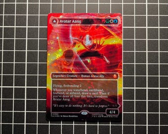 Foil Proxy Card -  Avatar Aang - Star Galaxy Foil Proxy Card - Gloss Finish -
