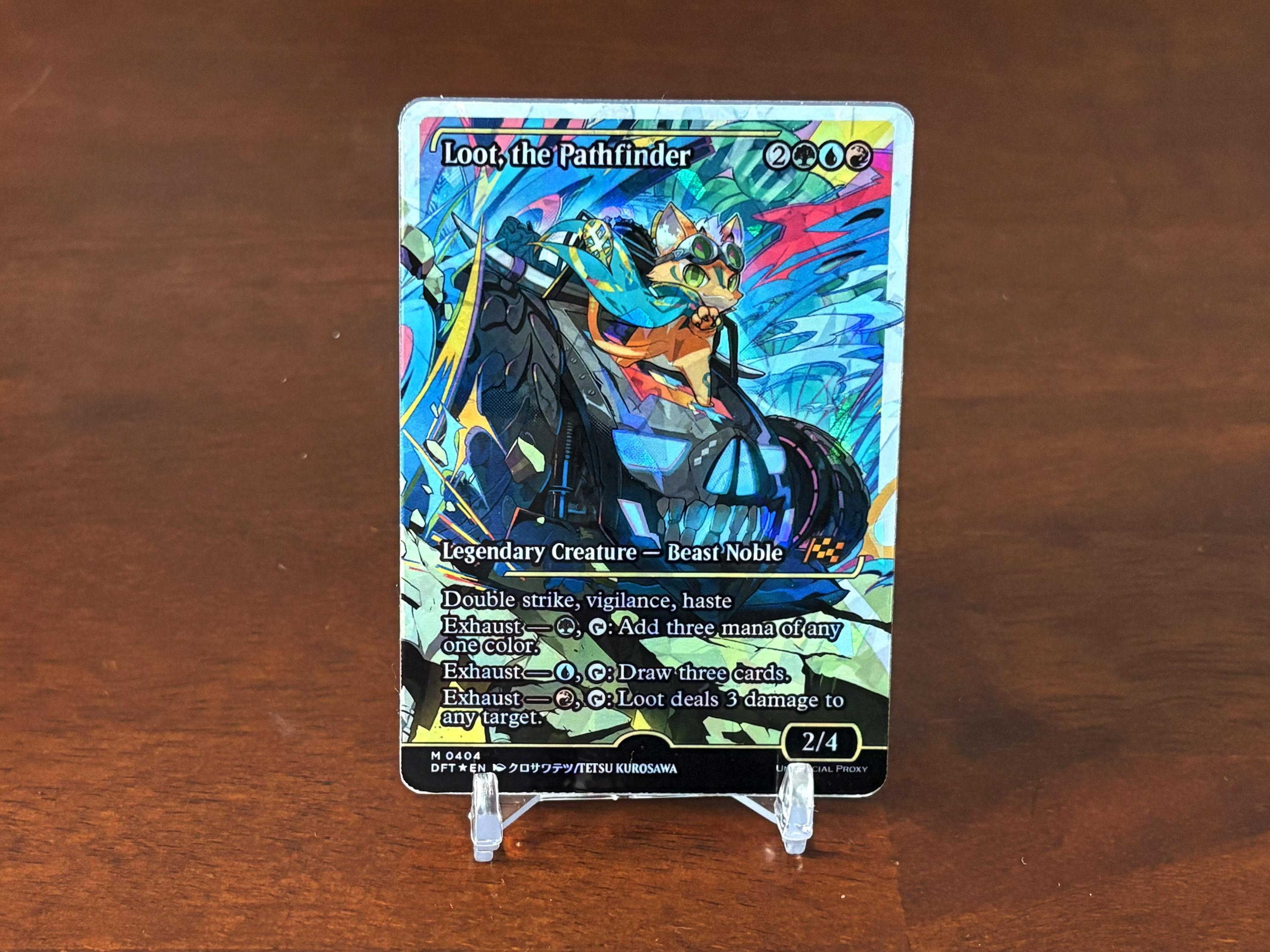 Fracture Foil Proxy Card - Loot, the Pathfinder - Gloss Finish