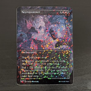 マジック：ザ・ギャザリング MTG Necropotence Playmat Sleeve Set Mtg Necropotence Playmat - Etsy