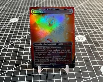 Holo Foil Proxy Card - Chaos Emerald White - Gloss Finish - Sonic