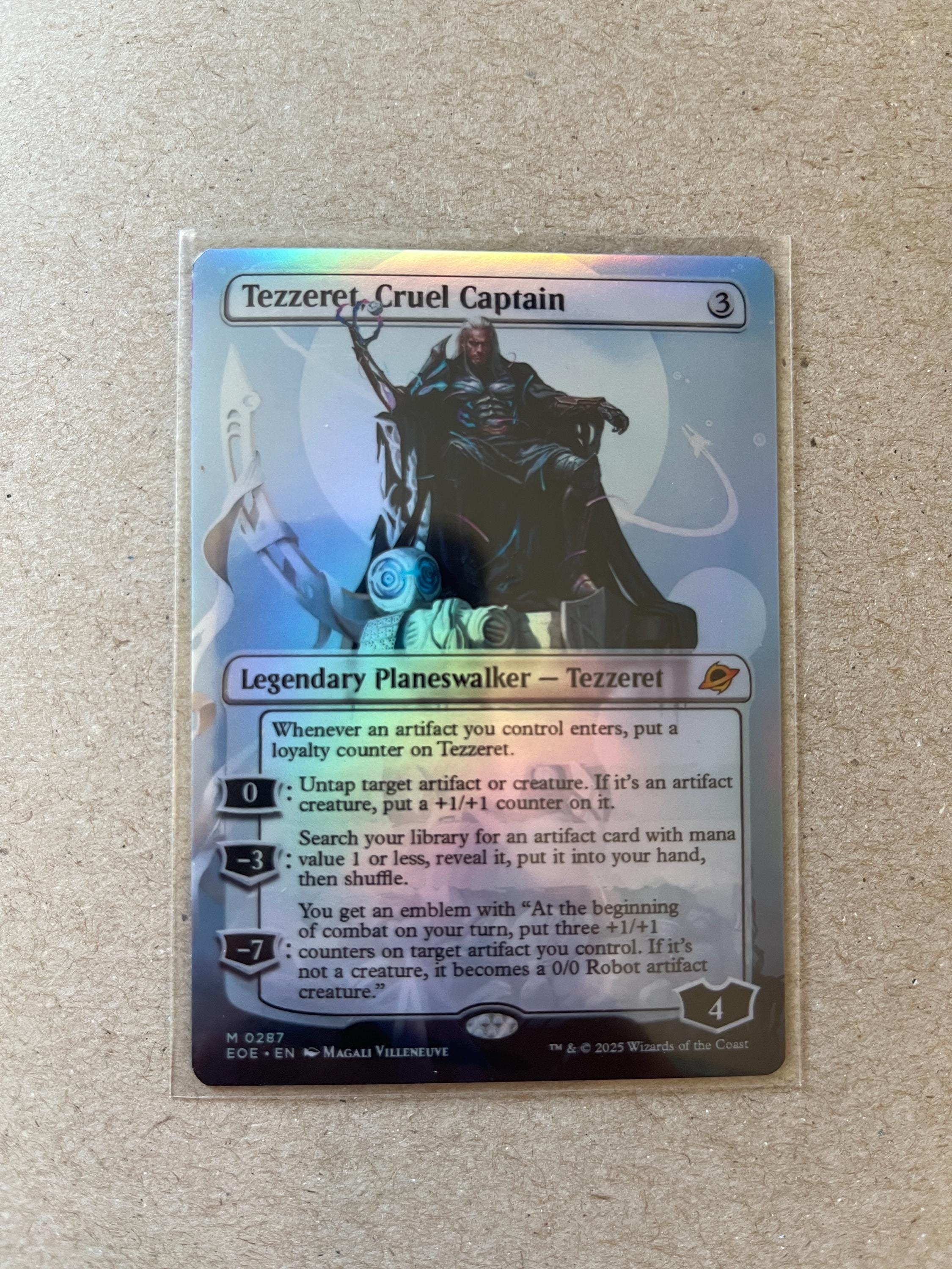 Holo Proxy Card - Tezzeret Cruel Captain - EOE - Gloss Finish - Etsy