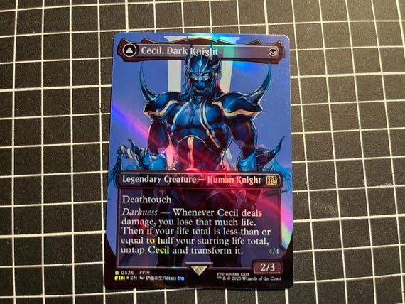FF X MTG Holo Foil Proxy Card - Cecil, Dark Knight - Diagonal Rainbow Holo Foil Proxy Card - Gloss Finish - - Etsy FF X MTG Holo Foil Proxy Card - Cecil, Dark Knight - Diagonal Rainbow Holo Foil Proxy Card - Gloss Finish - - Etsy