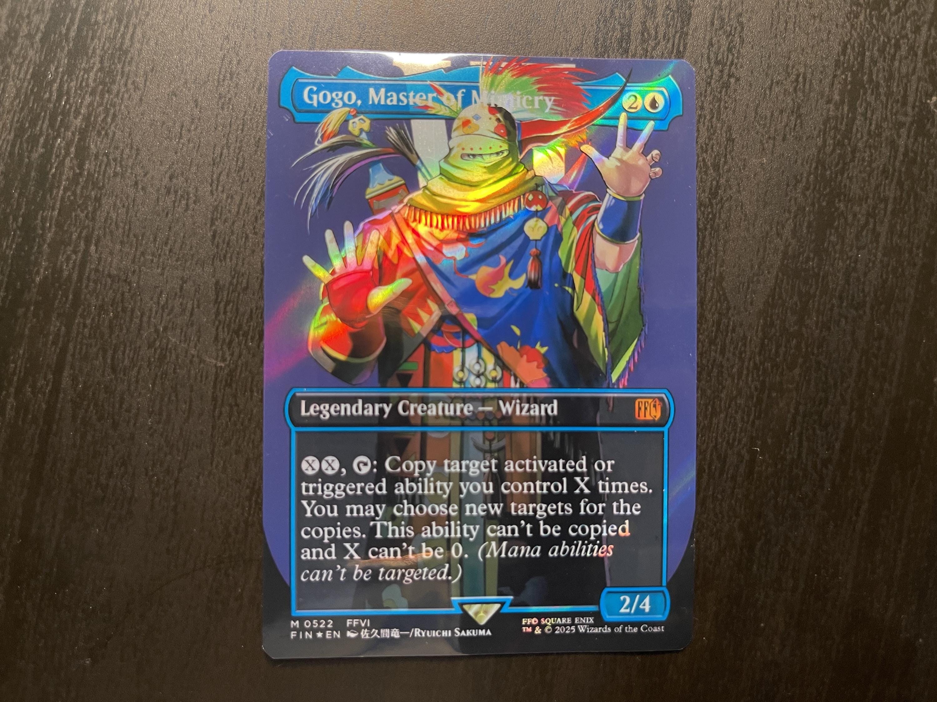 FF X MTG Holo Foil Proxy Card - Gogo, Master of Mimicry - Diagonal Rainbow  Holo Foil Proxy Card - Gloss Finish - - Etsy