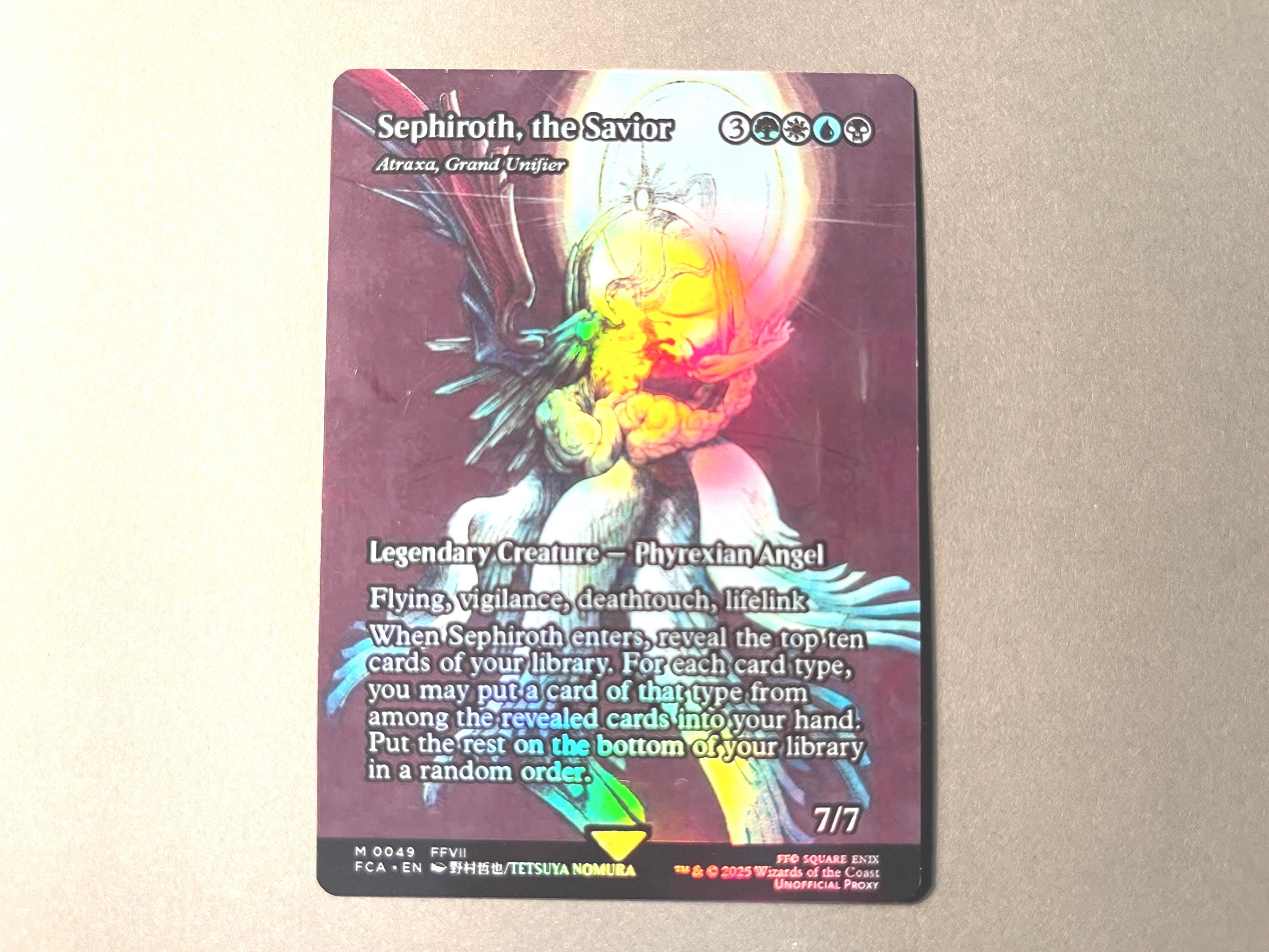 【PSA10連番】MTG FF セフィロス クラウド アートカード 箔押し MTG FF ファイナルファンタジー アートカード セフィロス クラウド
