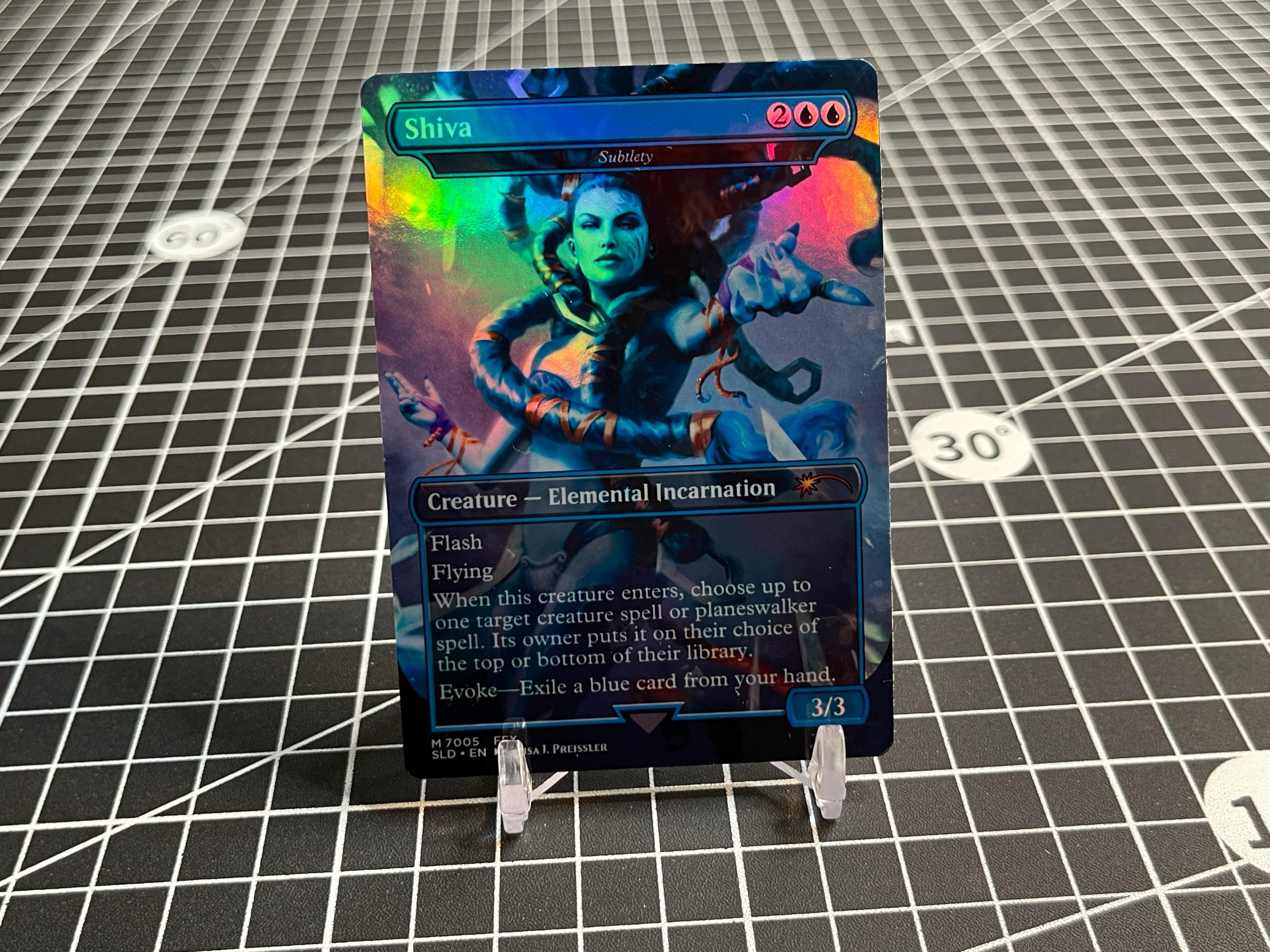 FF X MTG Holo Foil Proxy Card - Shiva (subtlety) - Holo Foil Proxy