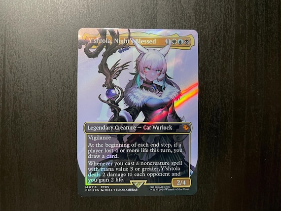 FF X MTG Holo Foil Proxy Card - Y'shtola, Night's Blessed