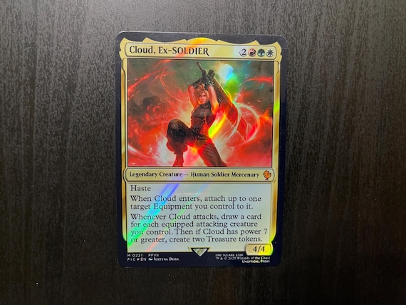 MTG foil 元ソルジャー、クラウド　Cloud, Ex-SOLDIER サージFOIL)(フルアート)元ソルジャー、クラウド/Cloud, Ex