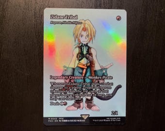 FF x MTG Holo Foil Proxy Card - Zidane Tribal - Holo Foil Proxy Card - Gloss Finish -