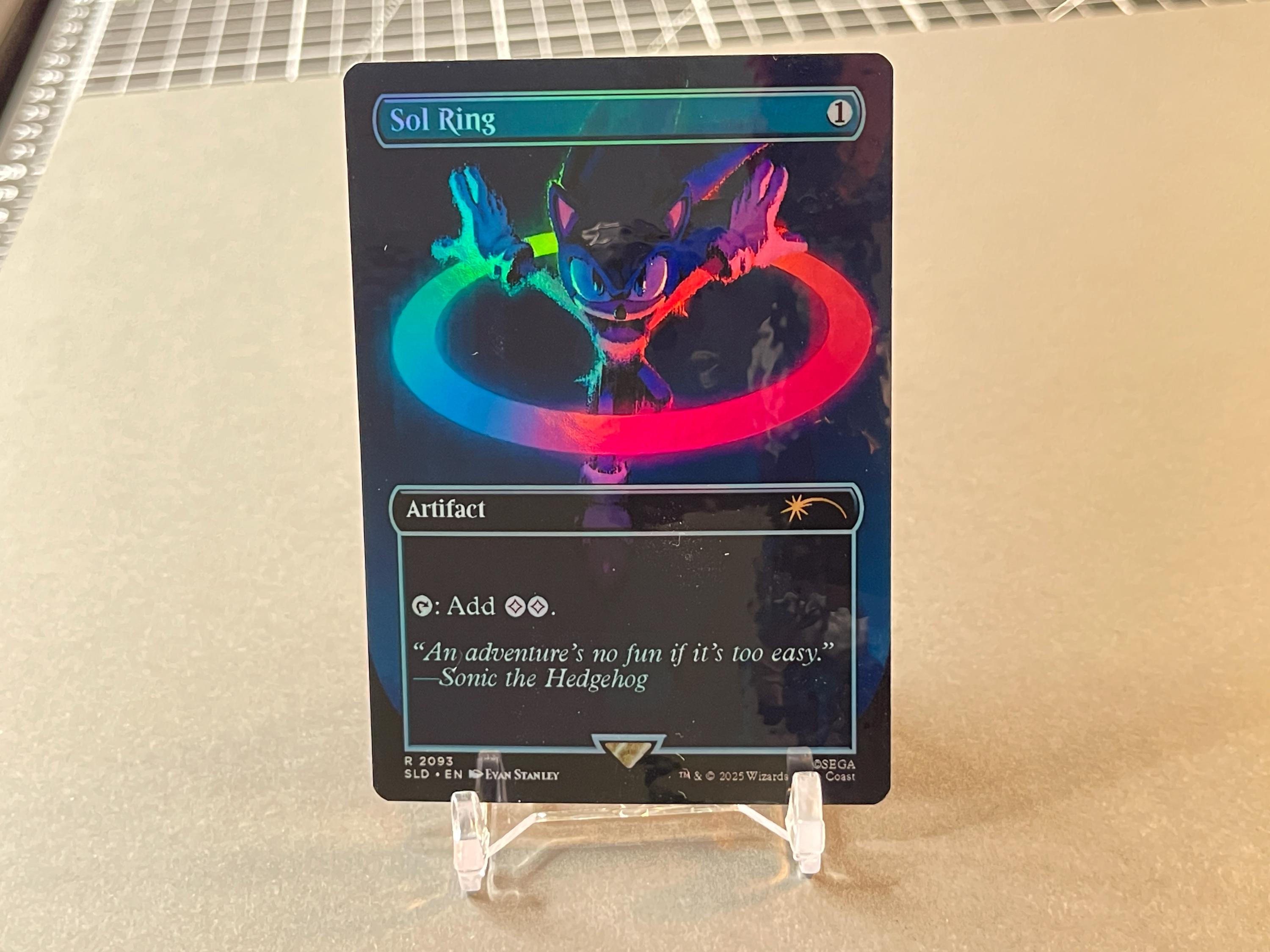 Holo Foil Proxy Card - Sol Ring - Gloss Finish - Sonic SLD - Etsy