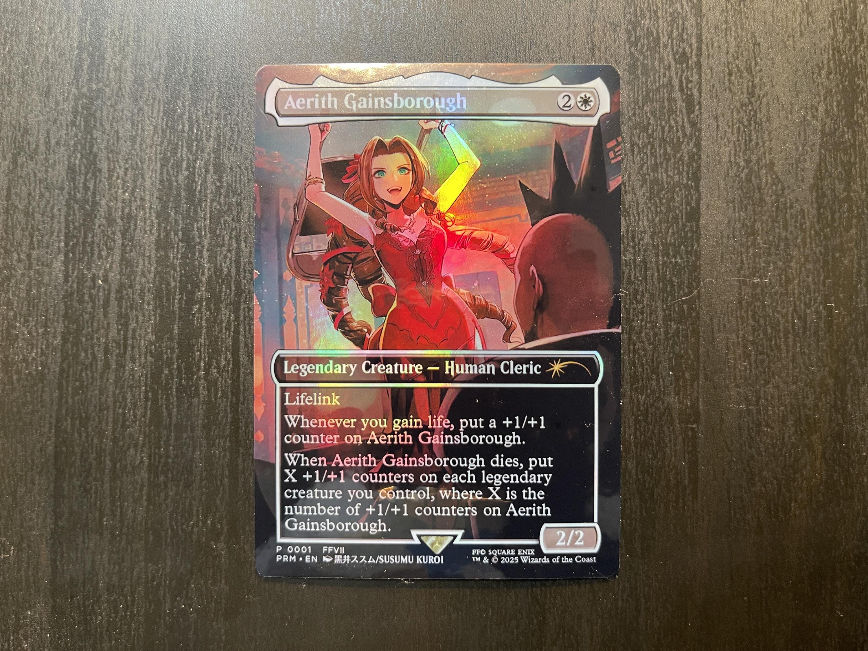 FF X MTG Holo Foil Proxy Card - Aerith Gainsborough Alt. Art