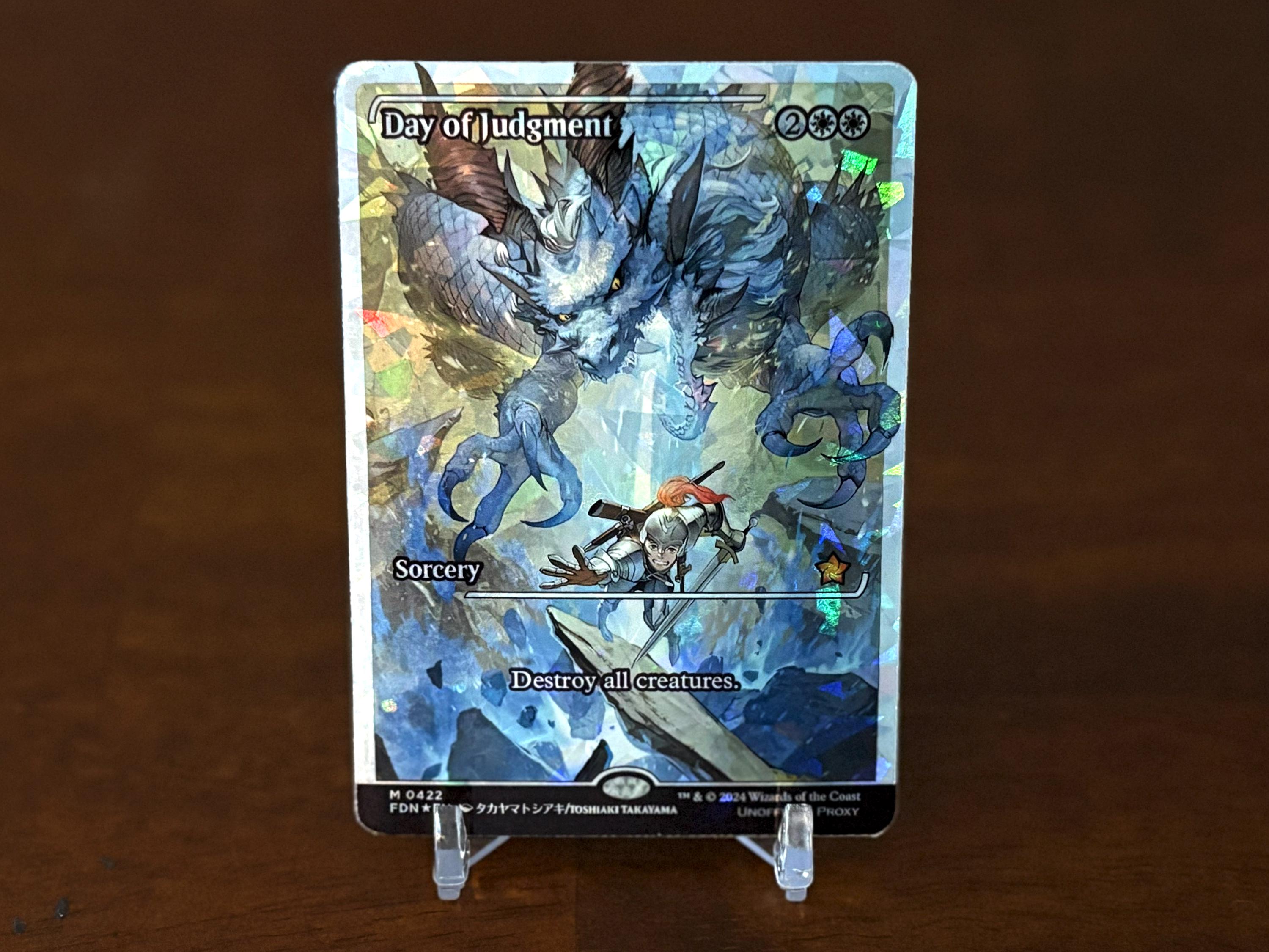 Fracture Foil Proxy Card - Day of Judgement- Gloss Finish - - Etsy