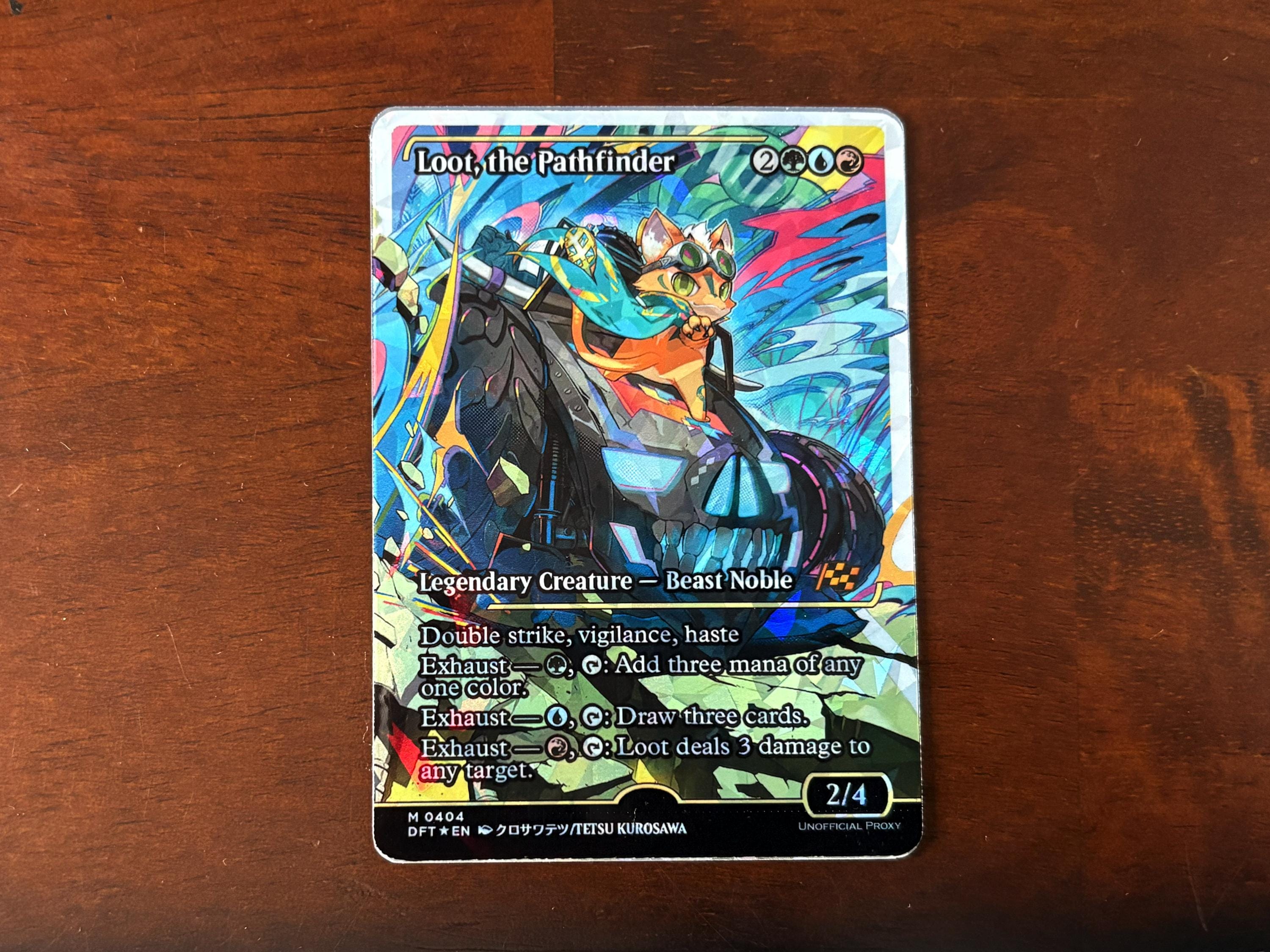 Fracture Foil Proxy Card - Loot, the Pathfinder - Gloss Finish