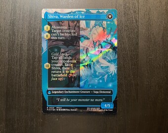 shiva mtg card Jill, Shiva's Dominant // Shiva, Warden of Ice FF X MTG Holo Foil