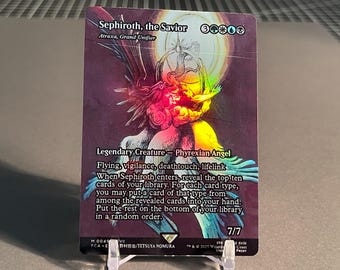 FF X MTG Standard Holo Foil Proxy Card - Sephiroth, the Savior