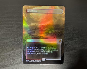 Holo Foil Proxy Card - Arid Mesa - Gloss Finish -
