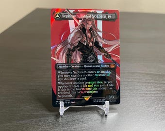 FF X MTG Holo Foil Proxy Card - Sephiroth, Fabled Soldier
