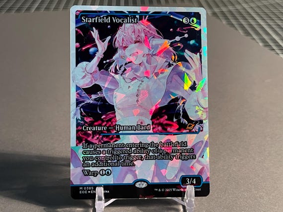 Fracture Foil Holo Proxy Card - Starfield Vocalist - Gloss Finish
