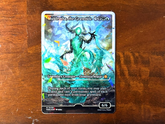 Fracture Foil Proxy Card - Muldrotha, the Gravetide - Gloss Finish - - Etsy