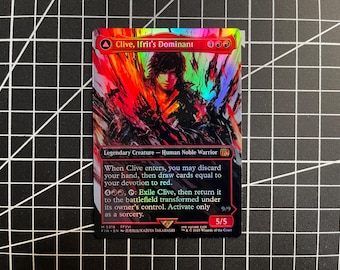FF X MTG Holo Foil Proxy Card - Clive, Ifrit's Dominant Alt. Art - Holo Foil Proxy Card - Gloss Finish - - Etsy FF X MTG Holo Foil Proxy Card - Clive, Ifrit's Dominant Alt. Art - Holo Foil Proxy Card - Gloss Finish - - Etsy