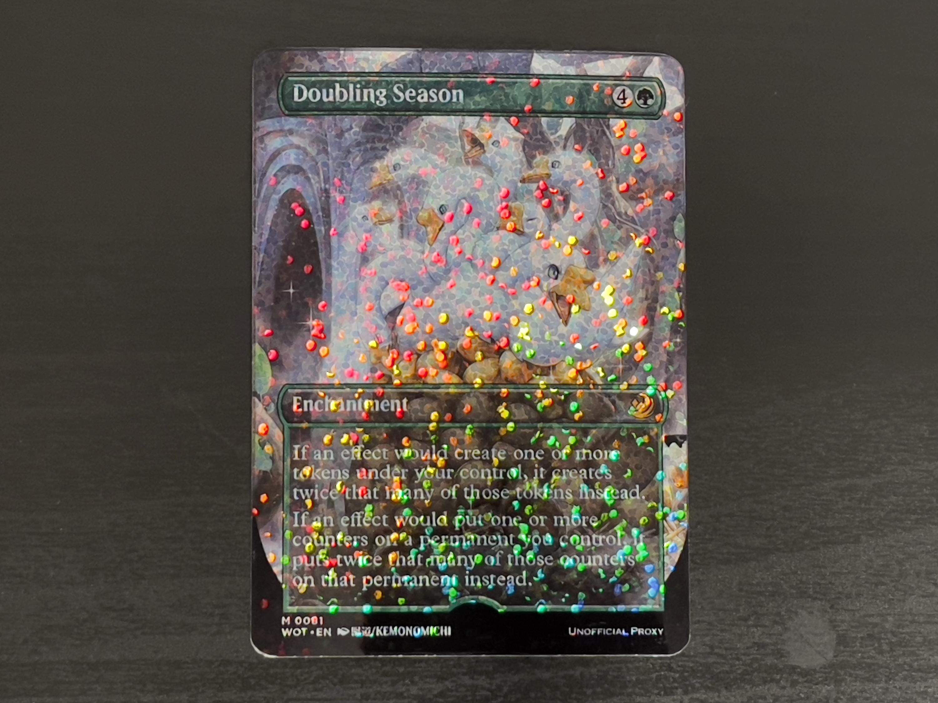 Confetti Foil Proxy Card - WOE Geese Doubling Season - Gloss