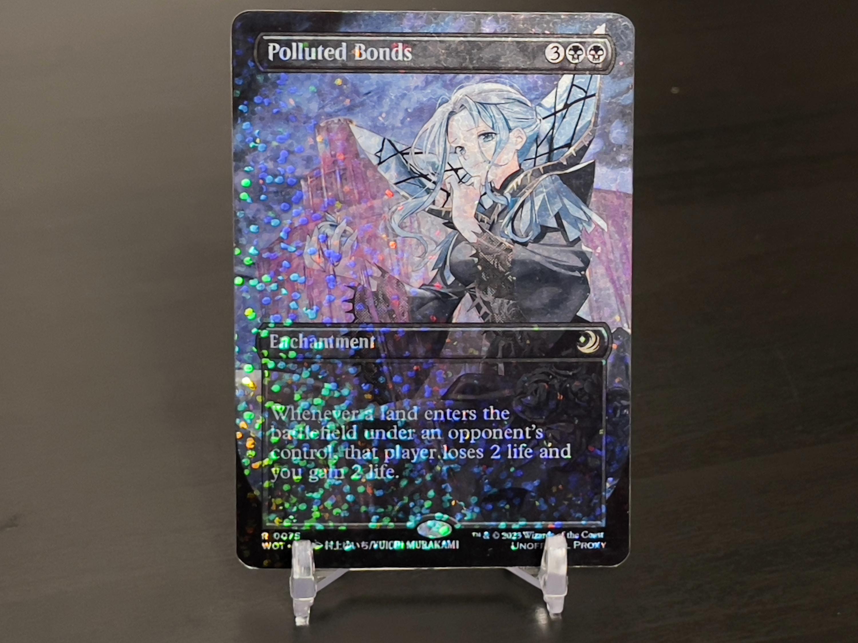 Polluted Bonds コンフェッティFoil Confetti Foil Proxy Card - Polluted Bonds - Gloss Finish - Very