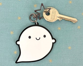 Happy Ghost Kawaii Keychain / Keyring
