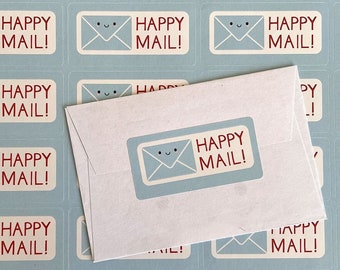 Autocollants Kawaii de courrier heureux