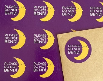 Do Not Bend Stickers - Kawaii Banana