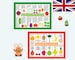UK Seasonal Food Charts / Magnets - Kawaii Fruit & Vegetables 