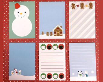 Kawaii Winter Mini Memo Sheets Briefpapier Set