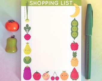 Kawaii Magnetic Shopping List Notepad For Groceries