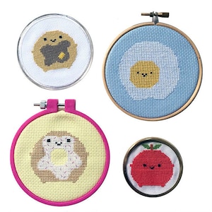 Kawaii Breakfast Cross Stitch Pattern - PDF CHART