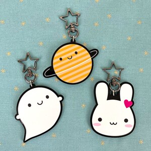 Happy Planet Kawaii Keychain / Keyring For Space Fans image 5