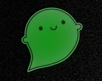 Glow in the dark Halloween Ghost Kawaii Vinyl Stickers