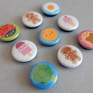 Pick & Mix Kawaii Fridge Magnets choose any 2 or 4 designs zdjęcie 6