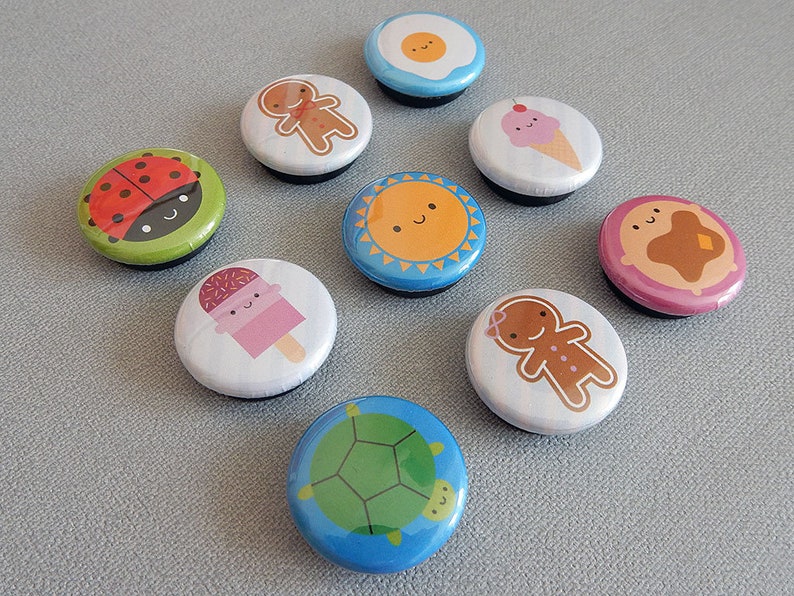 Pick & Mix Kawaii Fridge Magnets choose any 2 or 4 designs zdjęcie 6