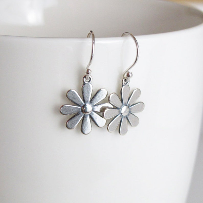 dangle floral earrings