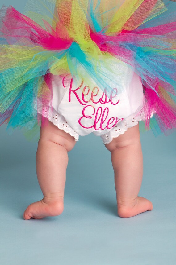 Personalized Monogrammed Baby Bloomer Diaper Cover, Monogrammed Diaper  Cover, Monogrammed Bloomer, Personalized Bloomer