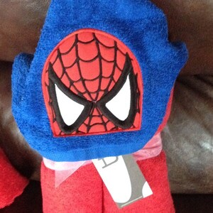 Spiderman Inspired Hooded Towel, Kids Large Hooded Towel