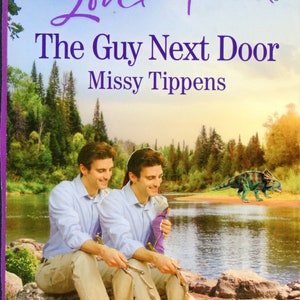 Die Guy Next Door Original-Kunst-Collage aus Hand spleißen zwei christlichen Liebesromane zusammen, so dass die Jungs endlich zusammen sein konnte
