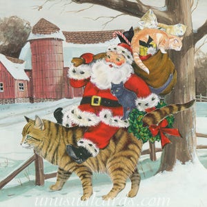 Speziallieferung - Saisonales Box-Set mit Kitteh-Weihnachtskarten von Unusual Cards. Kitty Santa Deinen Kätzchen mehr Katzenfreunde. Catto Party!