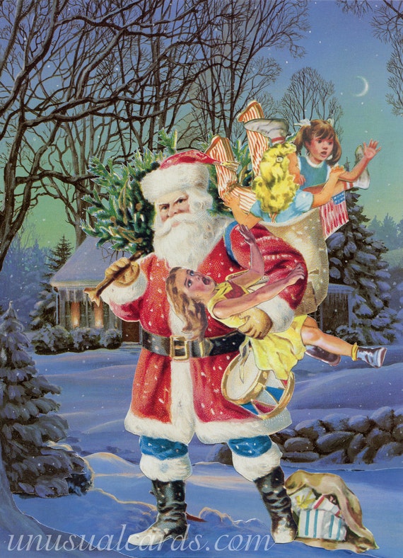 Bad Santa -Seasonal box set of Santa Claus Christmas Cards from Unusual  You better watch out I'm telling you