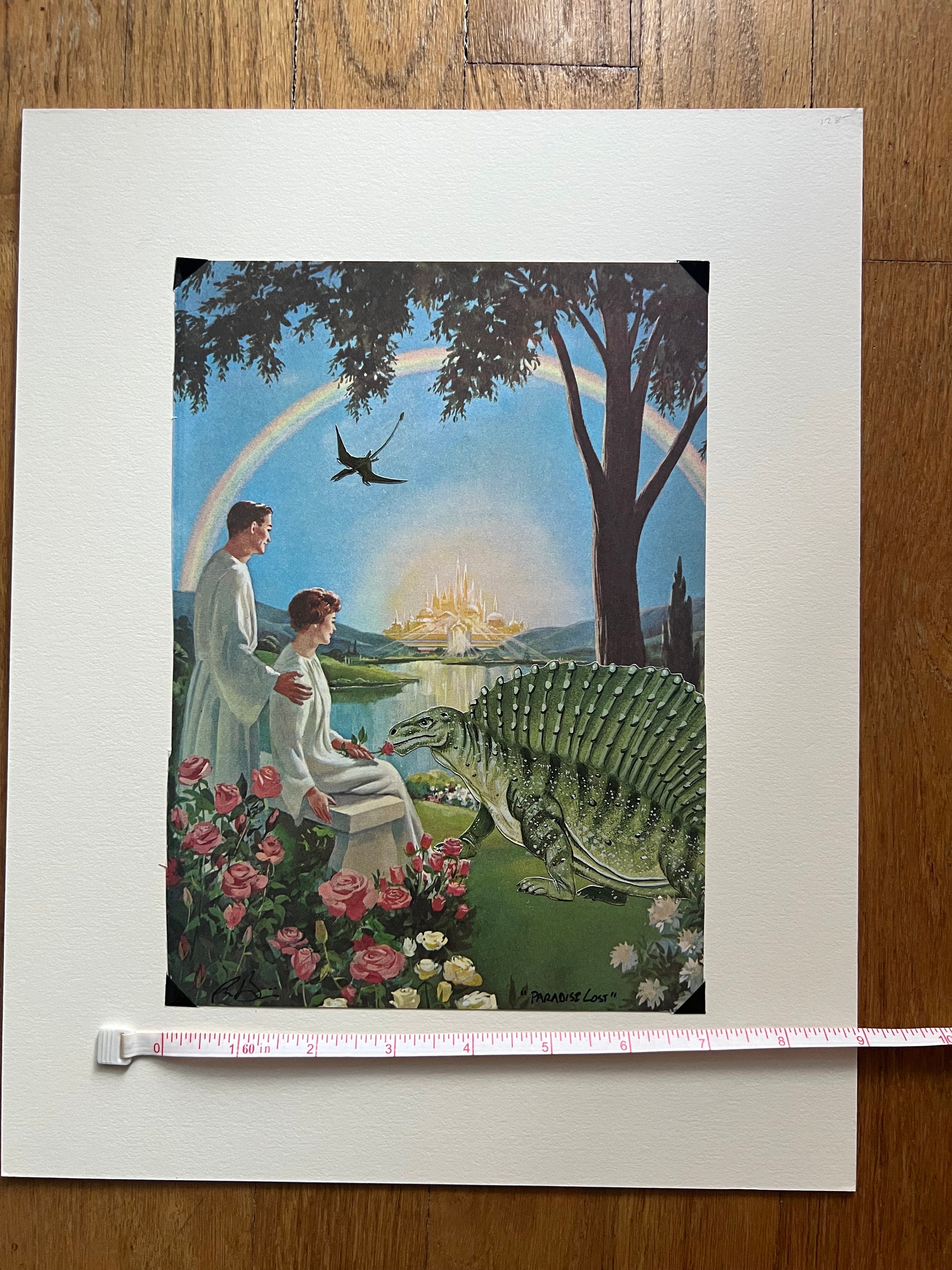 My Paradise Barry Power アート作品 Paradise Lost, an Original Hand Cut Art Collage Featuring a Vision