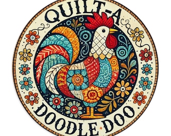 Muismat met quilt-a-doodle-doo